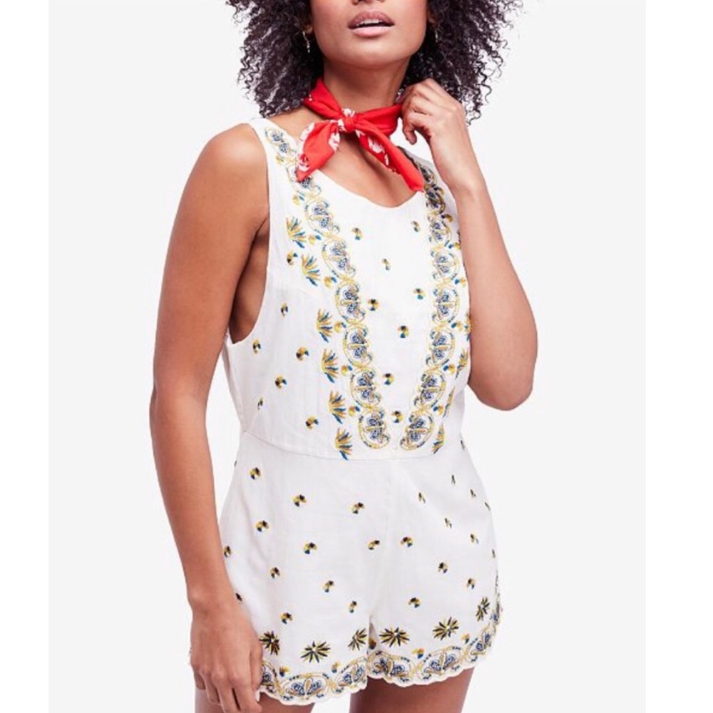 Free People Floral Romper E1